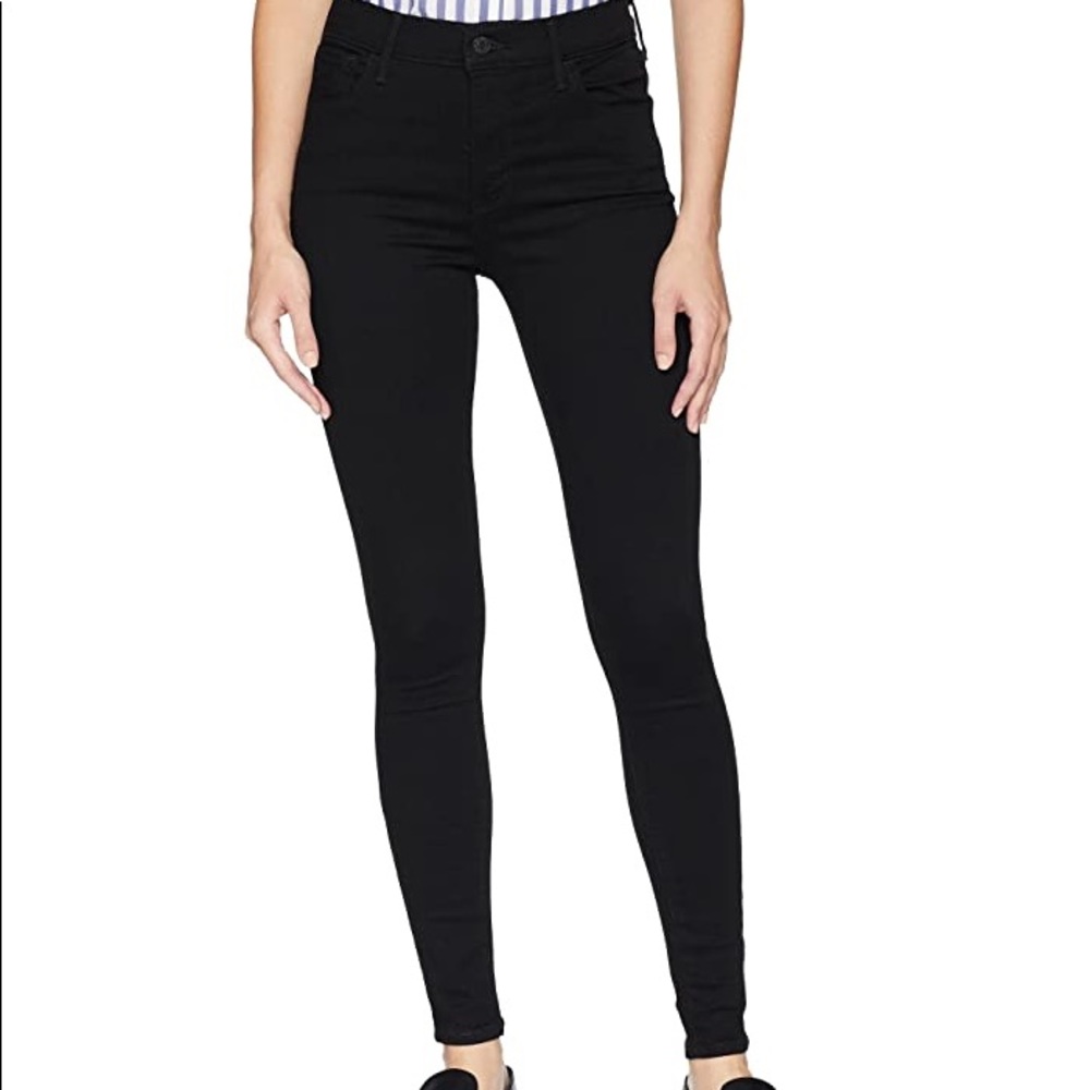 Levi’s 720 high rise super skinny black jeans